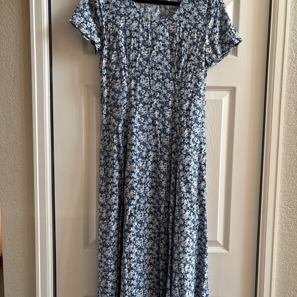 Vintage 90s Rampage Floral Midi Dress – Size 9